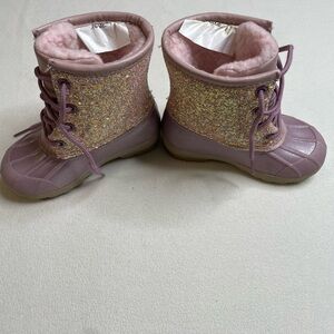 Wonder Nation Glittery Purple Kids Boots